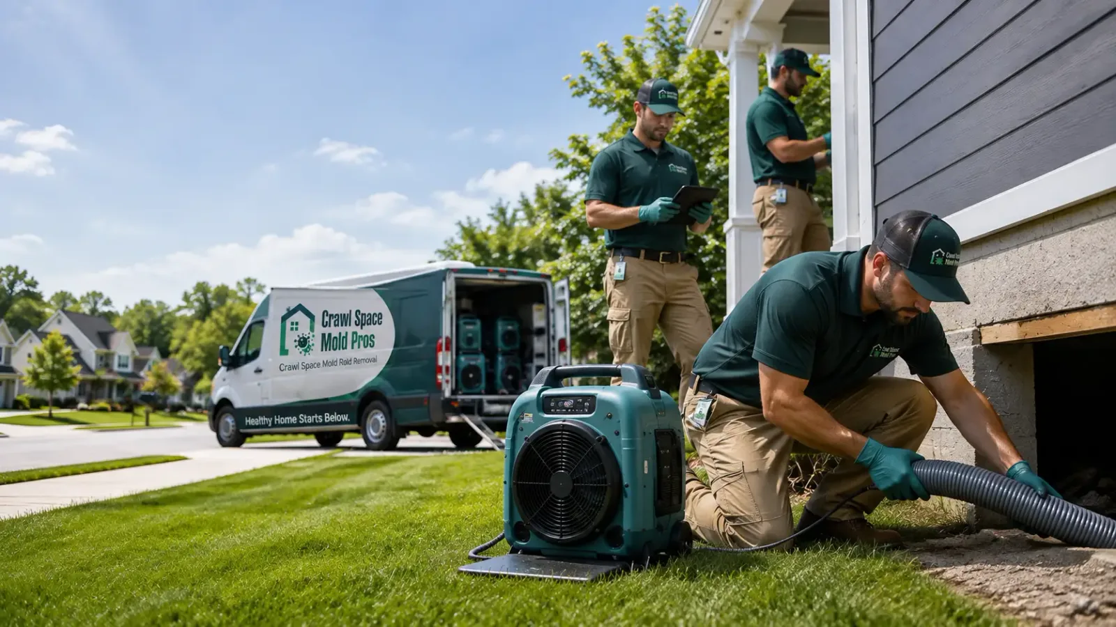 Crawl Space Mold Removal in Ludlow, CA